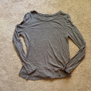 Banana Republic Gray Long Sleeve Top